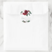 HOLLY Burgundy Gold Floral à partir de Stickers Ca (Sac)