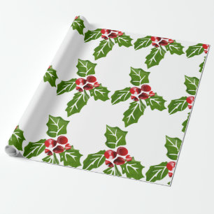 Holly-cadeaupapier Cadeaupapier