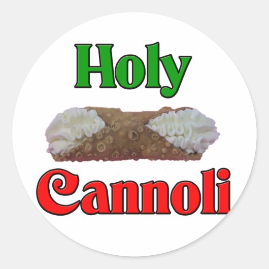 Holly Cannoli Ronde Sticker (Voorkant)