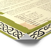 HOLLY CELTIC SACRED TREE POSTER (Hoek)