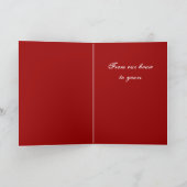 Holly Christmas Kaart  (Binnen)