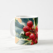 Holly Christmas Koffiemok (Voorkant links)