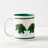 Holly Christmas Mug (Gauche)