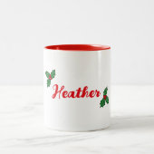 Holly Christmas Mug (Centre)