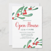 Holly Company Open House Invitation Kaart (Voorkant)