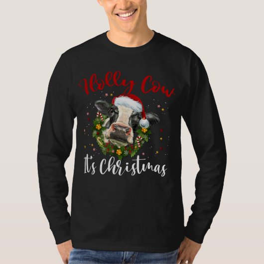 holly cow it's christmas T-shirt (Devant)