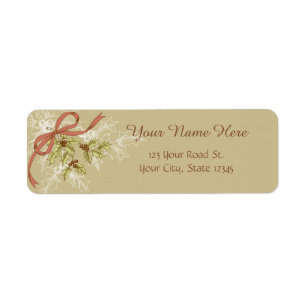 Holly Day Sketch Holly Berries and Leaves Etiket