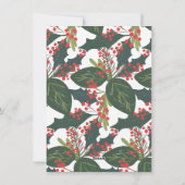 Holly Days | Kerstafoto Merry Feestdagenkaart (Achterkant)