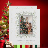 Holly Days | Vrolijk Kerstfeest 2 Foto Vakantie ka Feestdagenkaart