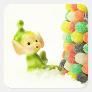 Holly de Pixie Elf Vierkante Sticker