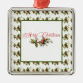Holly en bessen metaal ornament (Voorkant)