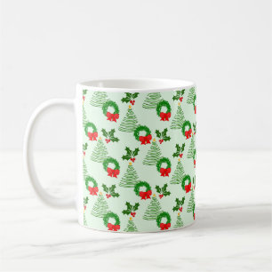 Holly en bomen en kransen, oh my! koffiemok