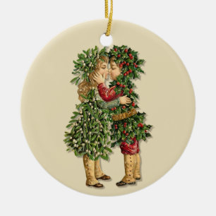 Holly en Mistletoe Kinder Ornament