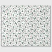 Holly en Pine | Kerstfeestdagen Cadeaupapier (Vlak)