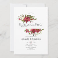 Holly en Poinsettia Kerstmis Borrelavond