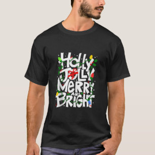 Holly en vrolijk kerstfeest shirt voor kinderen