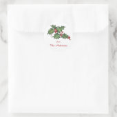 Holly et Berries | Étiquette cadeau de Noël (Sac)