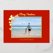 Holly et la carte de vacances Ivy Trim Foil (Recto)