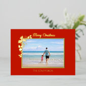 Holly et la carte de vacances Ivy Trim Foil (Debout devant)