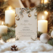 Holly Fête des mariées Invitation | Thème de Noël
