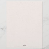 Holly Forest Kerstmis 8,5 "x 11" briefpapier Briefhoofd (Achterkant)