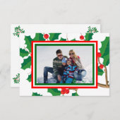 Holly Foto - 3x5 Kerst Kaart (Voorkant / Achterkant)