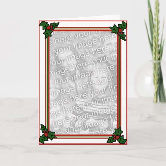 Holly/Foto van Greeting Card Kaart (Voorkant)