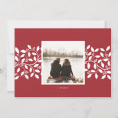 Holly Frame | Carte de vœux de vacances (Dos)