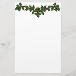 Holly Garland Stationery Briefpapier