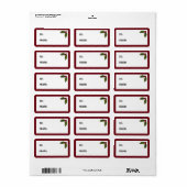 Holly Gift Labels (Full Sheet)