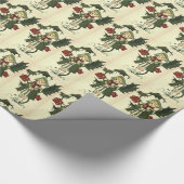  Holly Gift Wrapping Paper Cadeaupapier (Hoek)