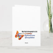 Holly Greetings Feestdagen Kaart (Achterkant)