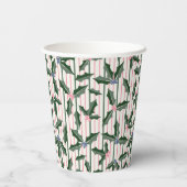 Holly Holiday Papieren Bekers (Achterkant)