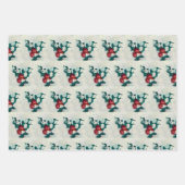 Holly in de sneeuw inpakpapier vel (Voorkant)