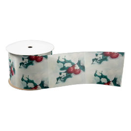 Holly in de sneeuw lint