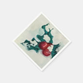 Holly in de sneeuw servet (Hoek)