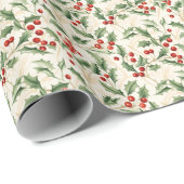 Holly & Ivy Kerstwonder Cadeaupapier (Rol Hoek)