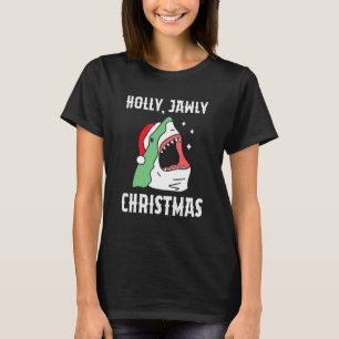 Holly Jawly Kerstmis in juli Shark T-shirt