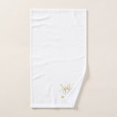 Holly Jolly AF | Shiny Gold Faux Foil Script (Serviette à main)