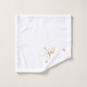 Holly Jolly AF | Shiny Gold Faux Foil Script (Gant de toilette)