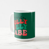 Holly Jolly babe Christmas Mug (Devant gauche)