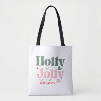 Holly Jolly Babe Feestelijke Kerstmis Draagtas