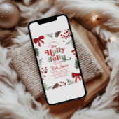 Holly Jolly Baby Shower Invitation