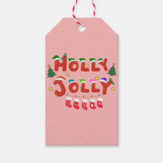 Holly Jolly Cadeaulabel