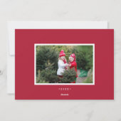 Holly Jolly | Carte de collage photo de vacances (Dos)