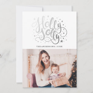 Holly Jolly Carte de vacances photo