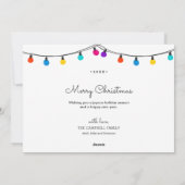 Holly Jolly Carte photo de vacances | Salutation à (Dos)