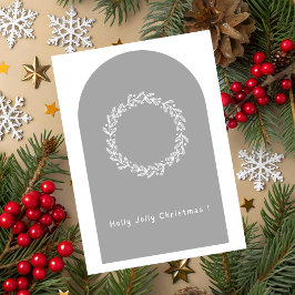 Holly Jolly Christmas Greeting Card Kaart