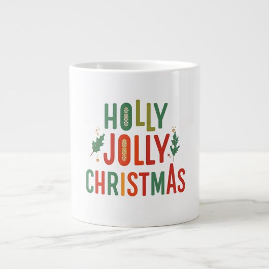 Holly Jolly Christmas Jumbo Mug Collection (Devant)