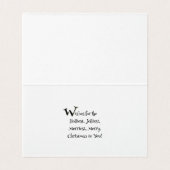 Holly Jolly Christmas Kaart (Binnenkant ongevouwen)